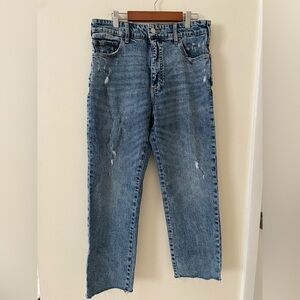 Pilcro Blue Distressed Women Jeans